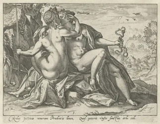 Rättvisa och försiktighet (Justitia / Prudentia) De förenade dygderna (serietitel)