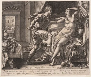 Tarquinius och Lucretia, från Berättelsen om Lucretia