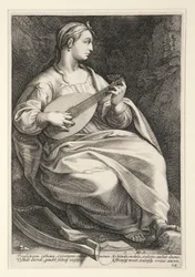 Terpsichore, tavla 5 ur serien ”De nio muserna”