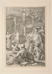 The Crucifixion (Kristus på korset), från The Passion, #10 i en serie av 12 gravyrer