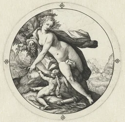 Venus och Amor Venus fryser utan Ceres och Bacchus (titel på objekt)
