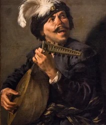 Luthspelare som sjunger, ca 1626 (Olja på duk)