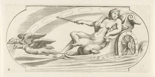 Aurora på en vagn Nouveau Livre des Dieux et Deeßes De la Marine Bouckje of Sea Gods and Goddesses (serietitel)
