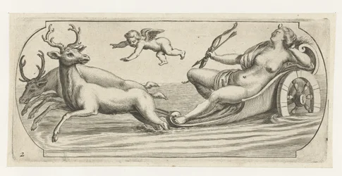 Diana med pil och båge Nouveau Livre des Dieux et Deeßes De la Marine Bouckje of Sea Gods and Goddesses (serietitel)