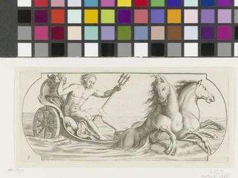 Neptunus på en vagn Nouveau Livre des Dieux et Deeßes De la Marine Bouckje of Sea Gods and Goddesses (serietitel)
