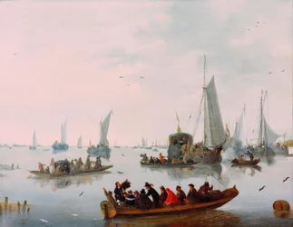 Festlig mottagning av en statlig yacht