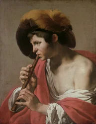 Knave Playing a Recorder, 1621 