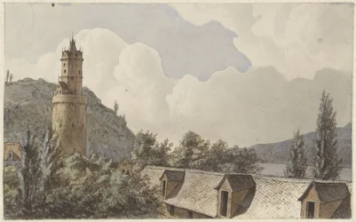 Utsikt över Andernach och Rhen