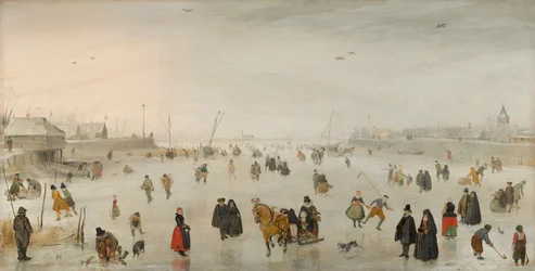 A Scene on the Ice, ca 1625 (olja på panel)
