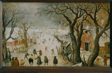 Winterlandscape (målning på ek)