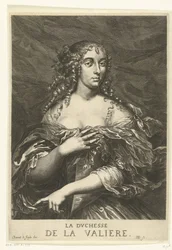 Porträtt av Louise Françoise de La Baume Le Blanc de la Vallière