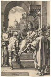 Kristus före Pilatus, efter 1596 (gravyr)