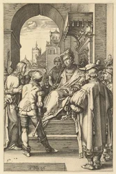 Kristus före Pilatus, från The Passion of Christ, 1596.