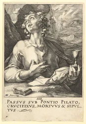 Johannes, från Kristus, apostlarna och Paulus med trosbekännelsen, ca. 1589.
