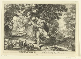 Teiresias slår två parande ormar, från Ovidius Metamorphoses