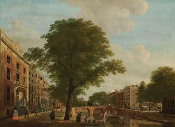 Utsikt över Herengracht nära Leidsestraat, Amsterdam