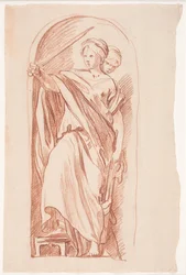Judith. (Studie efter skulptur)
