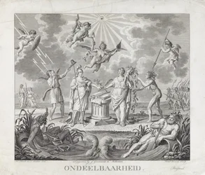 Allegori om odelbarheten, 1795 Odelbarhet (titel på objekt) Fyra allegorier om revolutionen 1795 (serietitel)