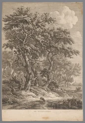 Landskap vid Zuidlaren I Zuidlaren (titel på objekt) Nio ansikten i Drenthe (serietitel) IX Ansikten i och nära Drenthes landskap (serietitel)