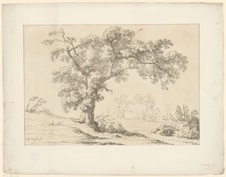 Träd i landskapet Tentamina Lithographica (serietitel) Italienska landskap (serietitel)