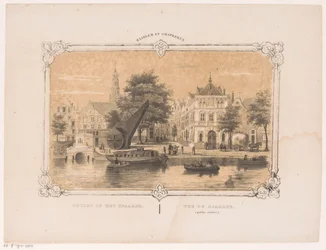 Utsikt över Spaarne med kranen och Waag Utsikt över Spaarne (titel på objekt) Haarlem och omgivningar (serietitel på objekt)
