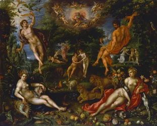 Earthly Paradise, ca 1607 (olja på duk)