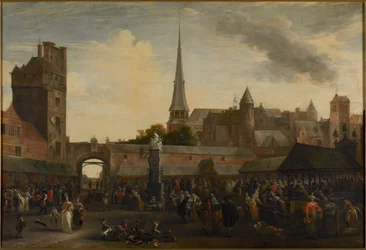 Fiskmarknaden i Antwerpen, 1695.
