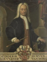 Porträtt av Diederik van Durven, generalguvernör i Nederländska Ostindien