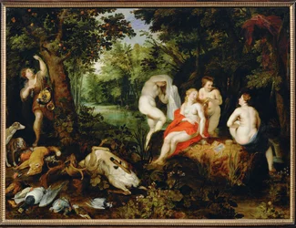 Diana, vilar efter jakten (målning på duk)