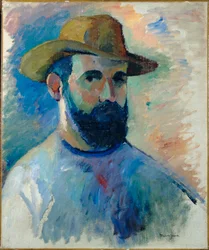 Henri Manguin, självporträtt (olja på duk)
