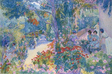 Eftermiddag i trädgården