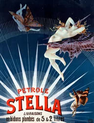 Vintage Petrole Stella affisch