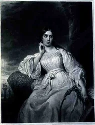 Madame Malibran i rollen som Desdemona, graverad av Charles Turner (1773-1857), ca 1830-talet (gravyr)