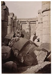 Ruinerna av Karnak, ca 1900 (foto)