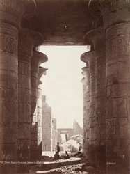 Thebe, Ramesseums tempel, Hypostylehallens interiör