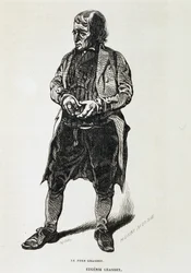 Fader Grandet - i ""Eugénie Grandet"" av Balzac, ill. Henri Monnier, originalupplagan 1843