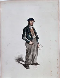 The Commissionaire (Factor) av Henri Monnier, ca. 1850