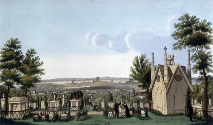 Kyrkogården i Père de Lachaise - av Courvoisier