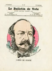 Valsedel 2:a serien, Satirique en Colors: De Juigne Comte - Illustration av Henri Demare (1846-1888)