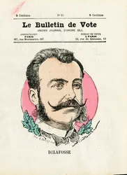 Valsedel 2:a serien, Satirique en Colours: Delafosse - Illustration av Henri Demare (1846-1888)