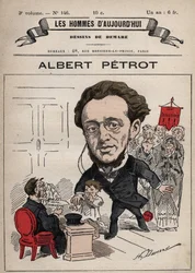 Tecknad film av Albert Petrot 1837-1897 från 