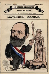 Tecknad serie av Mathurin Moreau (1822-1912) från "Les Hommes d