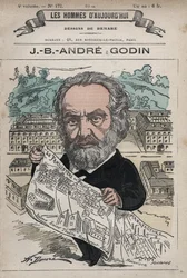 Familistere de Guise - The Familistery of Guise och dess grundare Jean-Baptiste (Jean Baptiste) Andre Godin (1817-88), från 