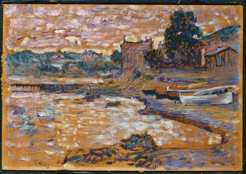 Strandade båtar vid Lavandou, 1908-09