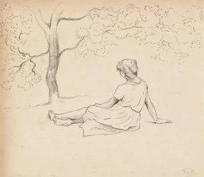 Studie för "Laundresses in Provence", c.1885-89