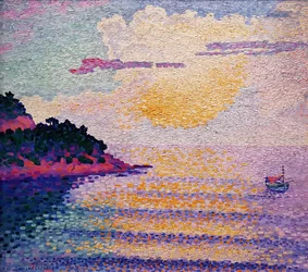 Solnedgång över havet