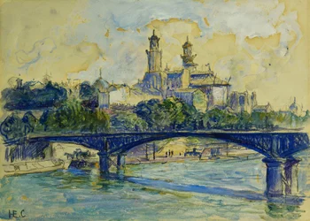 Seinen framför Trocadero; La Seine devant Le Trocadero,