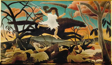 La Chevauchee de la Discorde ou la Guerre (olja på duk)