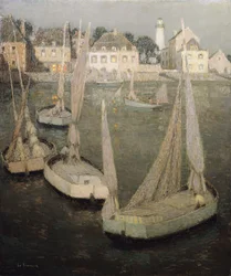 Breton Port by Moonlight; Port Breton av Moonlight