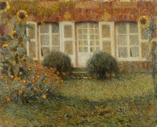 Paviljonghus med solrosor; Solrospaviljongen